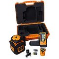 Acculine Pro AccuLine Pro 40-6535 Automatic Leveling Horizontal Rotary Laser Level With Detector And Remote 40-6535